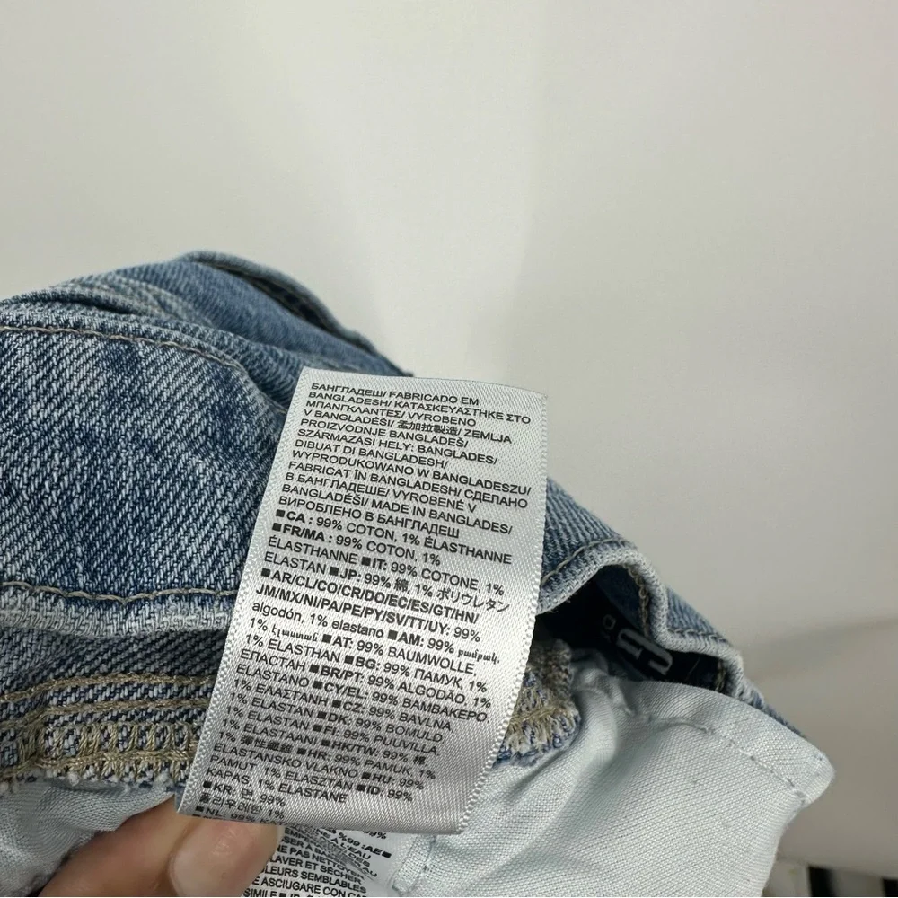 Gap High Rise Cheeky Shorts Size 6 Boho Distressed Raw Hem Button Fly - Picture 7 of 7